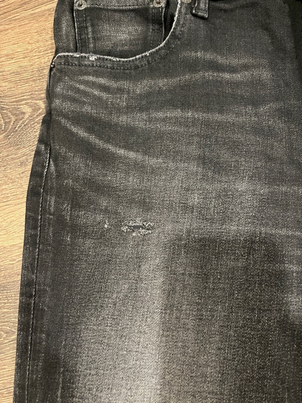 Moussy Black Raw-Hem Straight Jeans - Picture 5 of 10